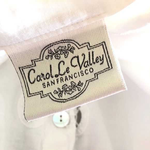 Vintage Carol Le Valley Embroidered SHIRT DRESS - Picture 2 of 5